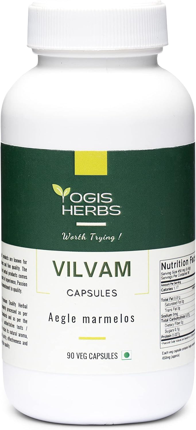 Vilvam Capsules (Aegle Marmelos/Bael/Bilva) - 90 Cápsulas Vegetales