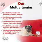 Multivitamínicos y Probióticos para Perros con Cúrcuma y Yucca - 60 Masticables