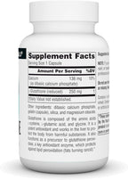 Source Naturals Glutatión, 250 mg - 60 Cápsulas