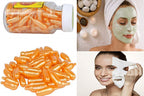 Anti-aging Aloe Vera and Vitamin E Anti Wrinkle Serum, Spot Acne, Moisturizing Cream Essence Facial Face Care Oil, 60 Soft Gel Capsules