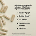 Nature's Lab Multivitamínico Avanzado Six Daily - Más de 90 Nutrientes, Minerales, Antioxidantes, Hierbas y Alimentos Integrales - 180 Cápsulas (30 Días)