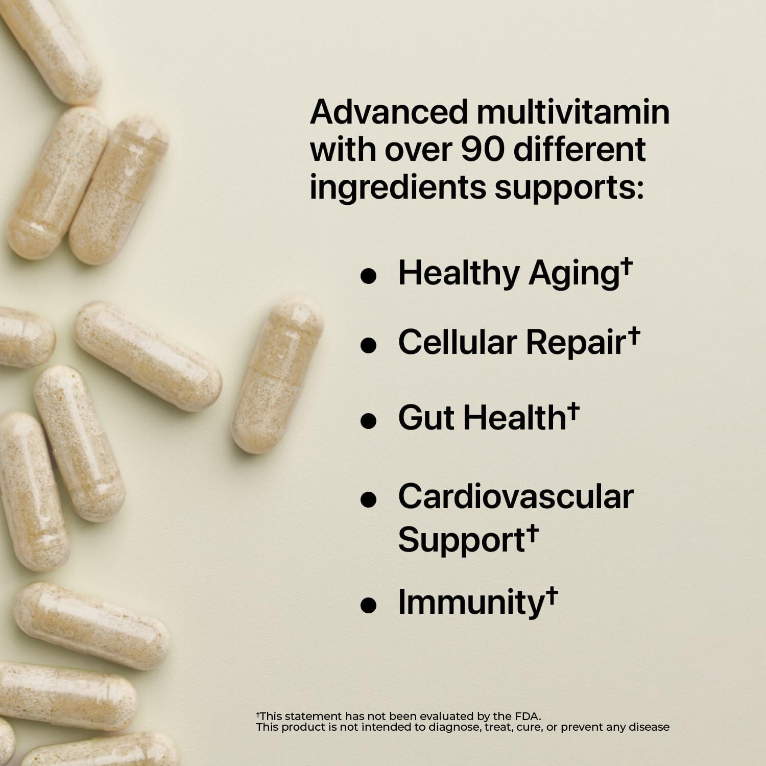 Nature's Lab Multivitamínico Avanzado Six Daily - Más de 90 Nutrientes, Minerales, Antioxidantes, Hierbas y Alimentos Integrales - 180 Cápsulas (30 Días)