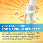 Vitalibre Vitamina D3 K2, 10000 UI D3 / 200 mcg K2 MK7, 90 Cápsulas Blandas