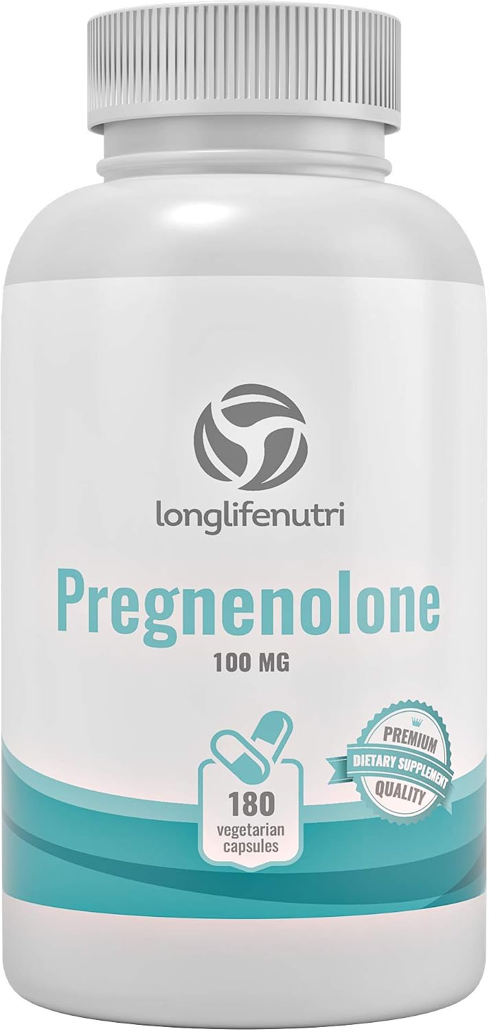 Brain & Hormone Support Pregnenolona - 180 Cápsulas Veganas