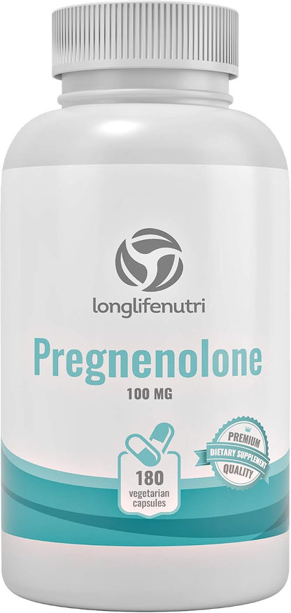Brain & Hormone Support Pregnenolona - 180 Cápsulas Veganas – Image 8