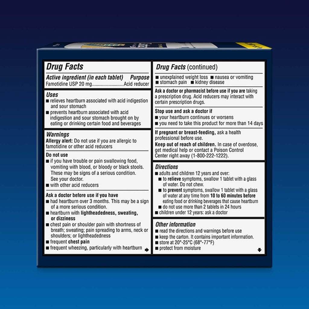 Zantac 360 Comprimidos Máxima Potencia, 50 unidades, 20 mg – Alivio y Prevención de la Acidez