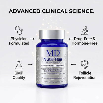 MD Nutri Suplemento de Biotina con Colágeno – La biotina contribuye al mantenimiento del cabello en condiciones – Image 3