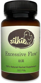 Silkie Excessive Flow Supplement – Apoyo para el equilibrio hormonal y el ciclo menstrual, 300 comprimidos