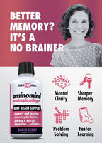 AminoMind – Suplemento de Colágeno Nootrópico para la Salud Cerebral – 14 Fl Oz (28 porciones)