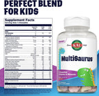 KAL MultiSaurus Multivitamínico Infantil Masticable - 90 Comprimidos con 22 Vitaminas y Minerales