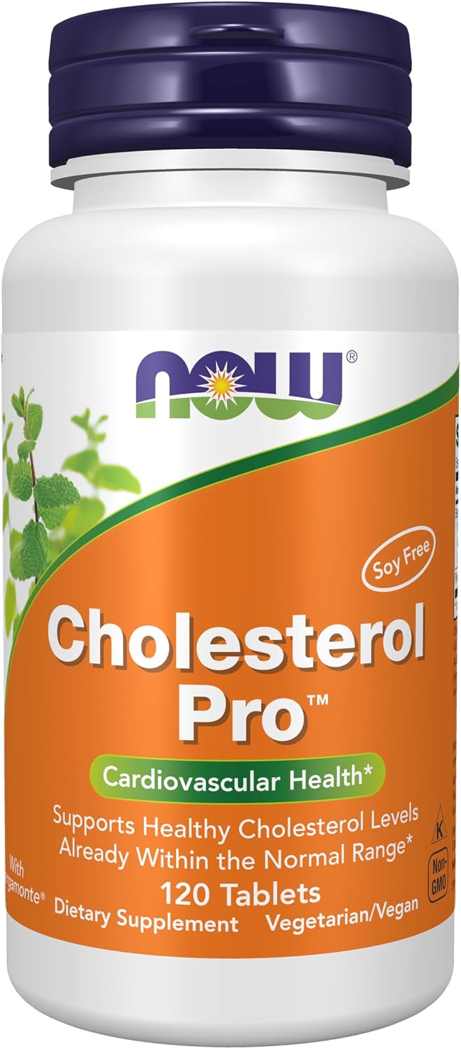 NOW Foods Cholesterol Pro™ con Bergamonte™ y Esteroles Vegetales, 120 Comprimidos
