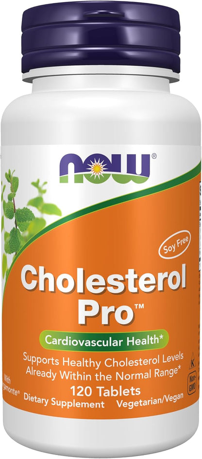 NOW Foods Cholesterol Pro™ con Bergamonte™ y Esteroles Vegetales, 120 Comprimidos – Image 1