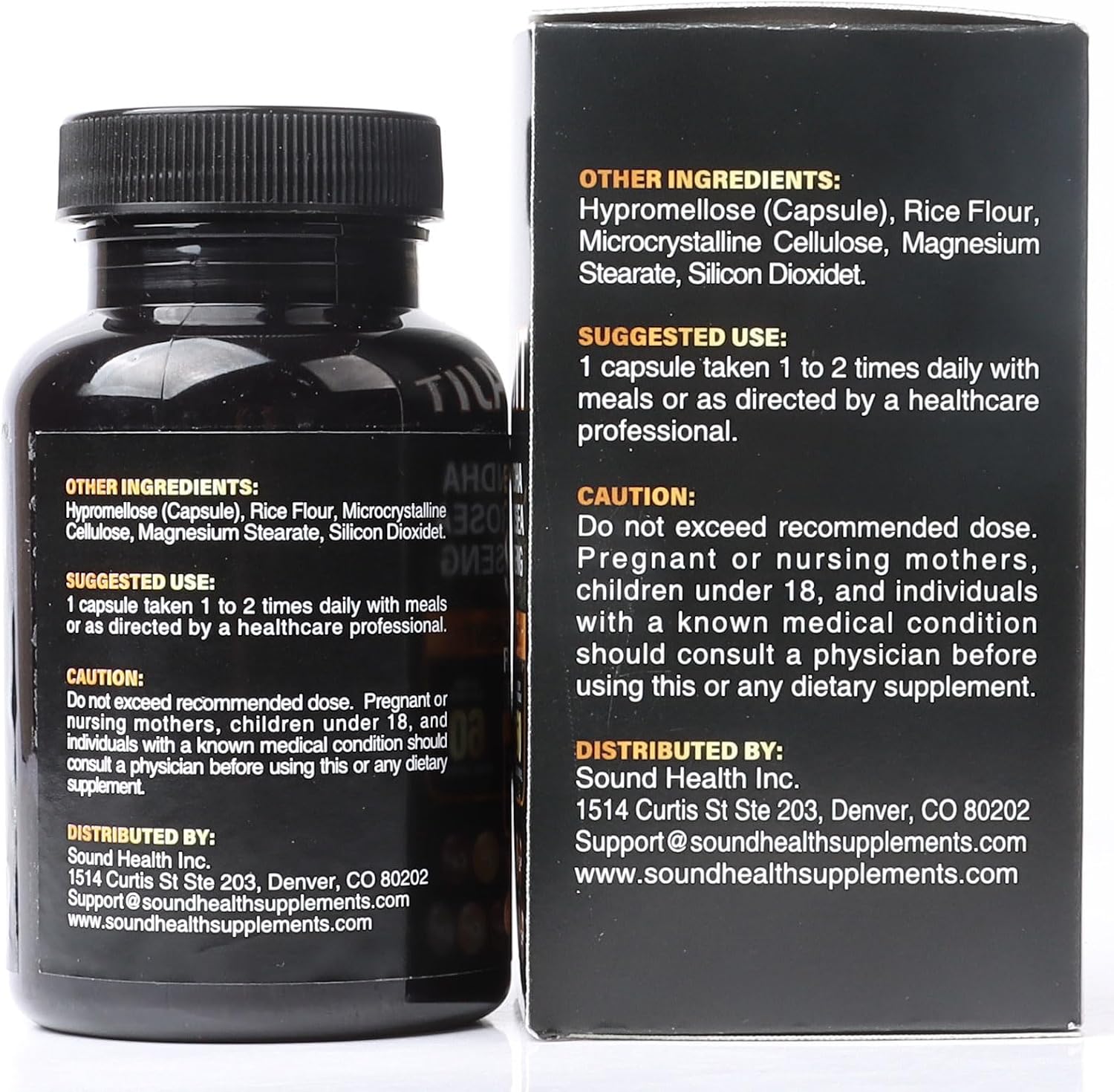 SoundHealth Shilajit Cápsulas - 60 Cápsulas, Suplemento Multivitamínico y Mineral, Sin Gluten, No GMO