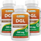 Best Naturals DGL Masticable 380 mg - 180 Comprimidos (Pack de 2)