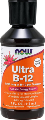Now Foods Ultra B-12 Líquido, 4 oz (Paquete de 2)