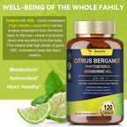 Citrus Bergamot de Totaria - Complemento con Esteroles Vegetales y Berberina, 120 Cápsulas