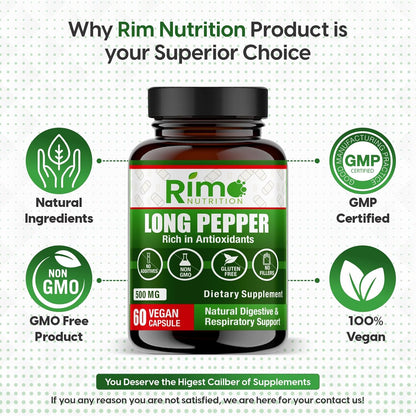 Long Pepper (Pimienta Larga) 60 Cápsulas Veganas – Suplemento Natural con Piperlongumina (500 mg) – Image 3