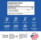 Zahler Ashwagandha Cápsulas, KSM-66 Ashwagandha 600 mg, Apoyo para la Relajación y el Estrés, Kosher, 60 Cápsulas