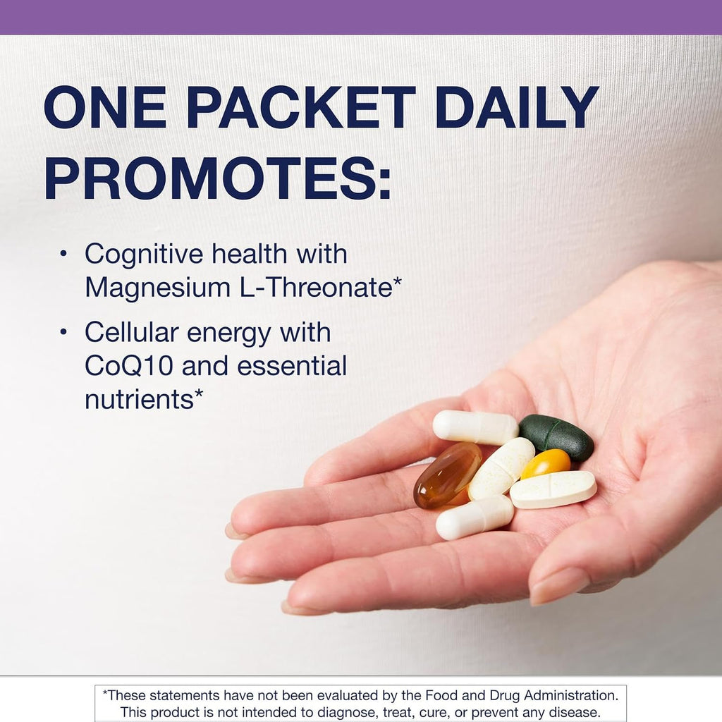 Metagenics Wellness Essentials Brain Health - Sobres Multivitamínicos Diarios para la Salud Cerebral