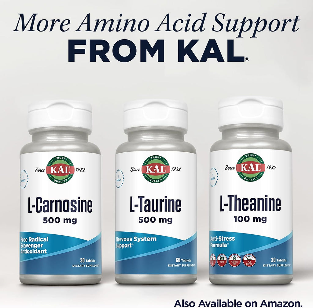 KAL L-Taurina 500mg, 60 Comprimidos