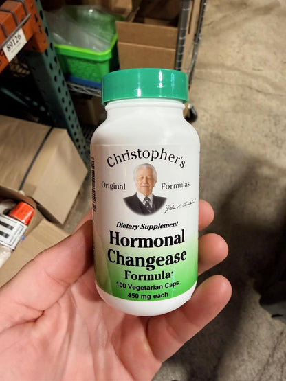 Christopher's Original Formulas Fórmula Hormonal Changease – 450 mg – 100 Cápsulas Vegetarianas – Apoyo Herbal para la – Image 3