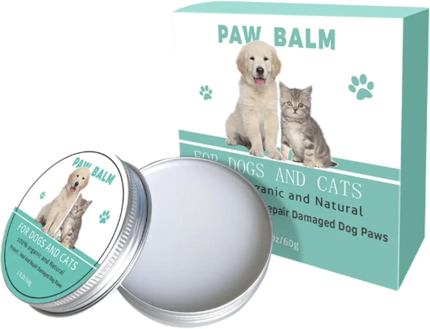 Vallary Bálsamo Natural para Patas de Perros y Gatos - con Vitamina E y Aloe - 57 g