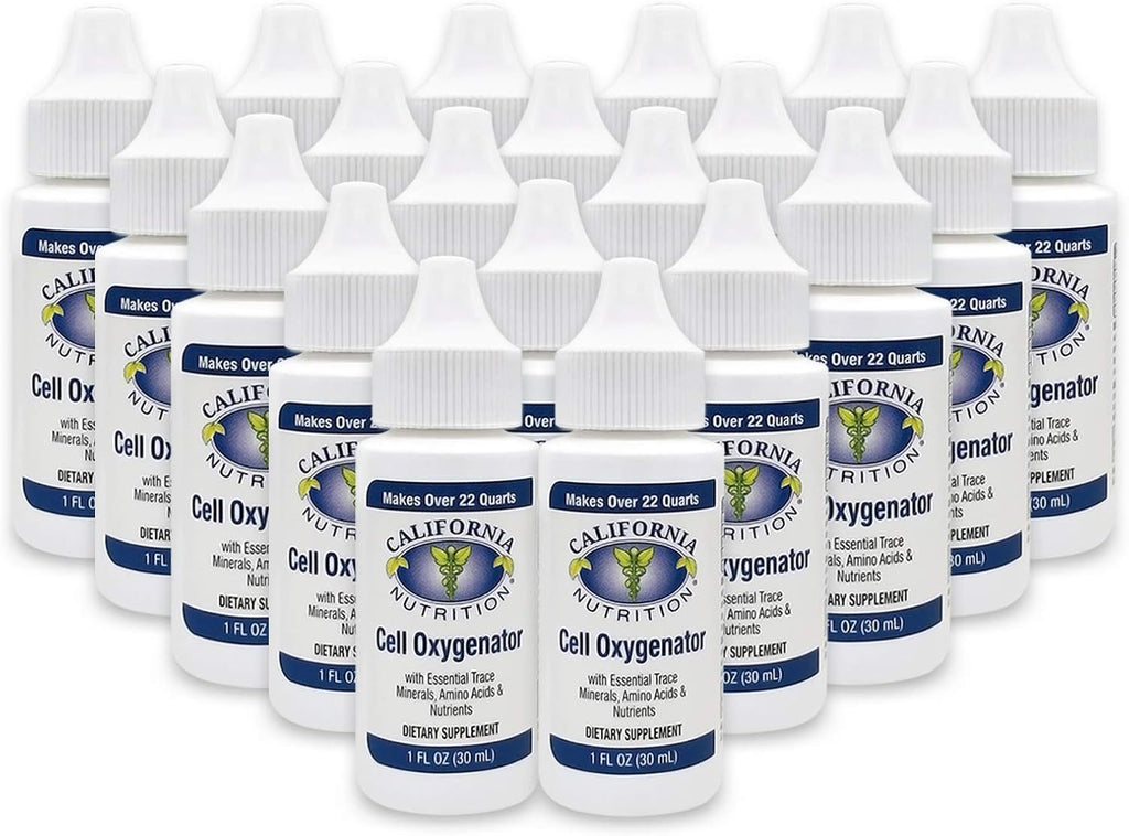 Cell Oxygenator 30 ml (20 unidades) - Gotas de Oxígeno Líquido con Aminoácidos y Minerales Traza