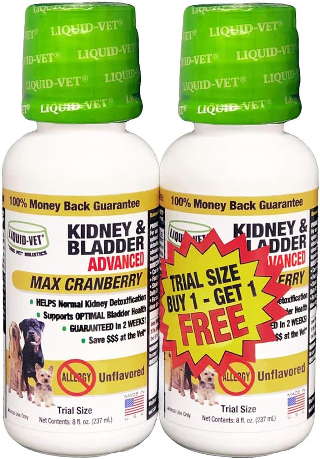 LIQUID-VET K9 Kidney & Bladder Formula – Líquido para Perros con Arándano y D-Mannosa
