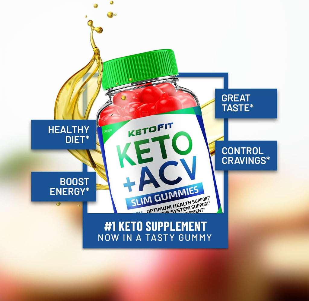 Ketofit ACV Gummies 1000mg - Gominolas Keto con Vinagre de Manzana (2 Paquetes, 120 Gominolas)