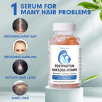 Vitaminas para la caída del cabello postparto, Gominolas veganas con biotina, colágeno y folato, 60 gominolas