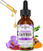 Resciency Gotas de Azafrán Liposomal 88.5mg – Extracto Líquido de Alta Biodisponibilidad con Ashwagandha, Magnesio, Zinc, Vitamina B12 y D3, 60 ml
