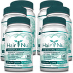 Solución natural para el crecimiento del cabello / Complemento alimenticio, 1 botella – 60 cápsulas