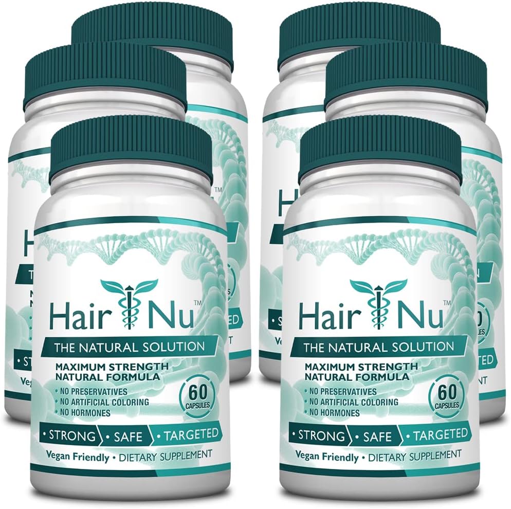 Solución natural para el crecimiento del cabello / Complemento alimenticio, 1 botella – 60 cápsulas