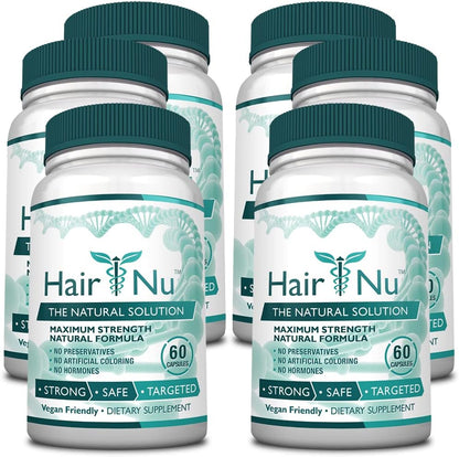 Solución natural para el crecimiento del cabello / Complemento alimenticio, 1 botella – 60 cápsulas – Image 6
