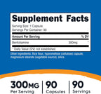 Nutricost Benfotiamina 300mg, 90 Cápsulas - Vitamina B1 Liposoluble Sin Gluten, No GMO, Vegetariano