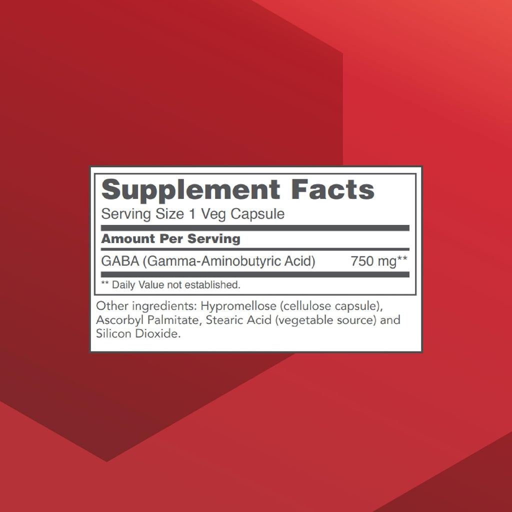 PROTOCOL FOR LIFE BALANCE GABA 750 mg - 120 Cápsulas Vegetales