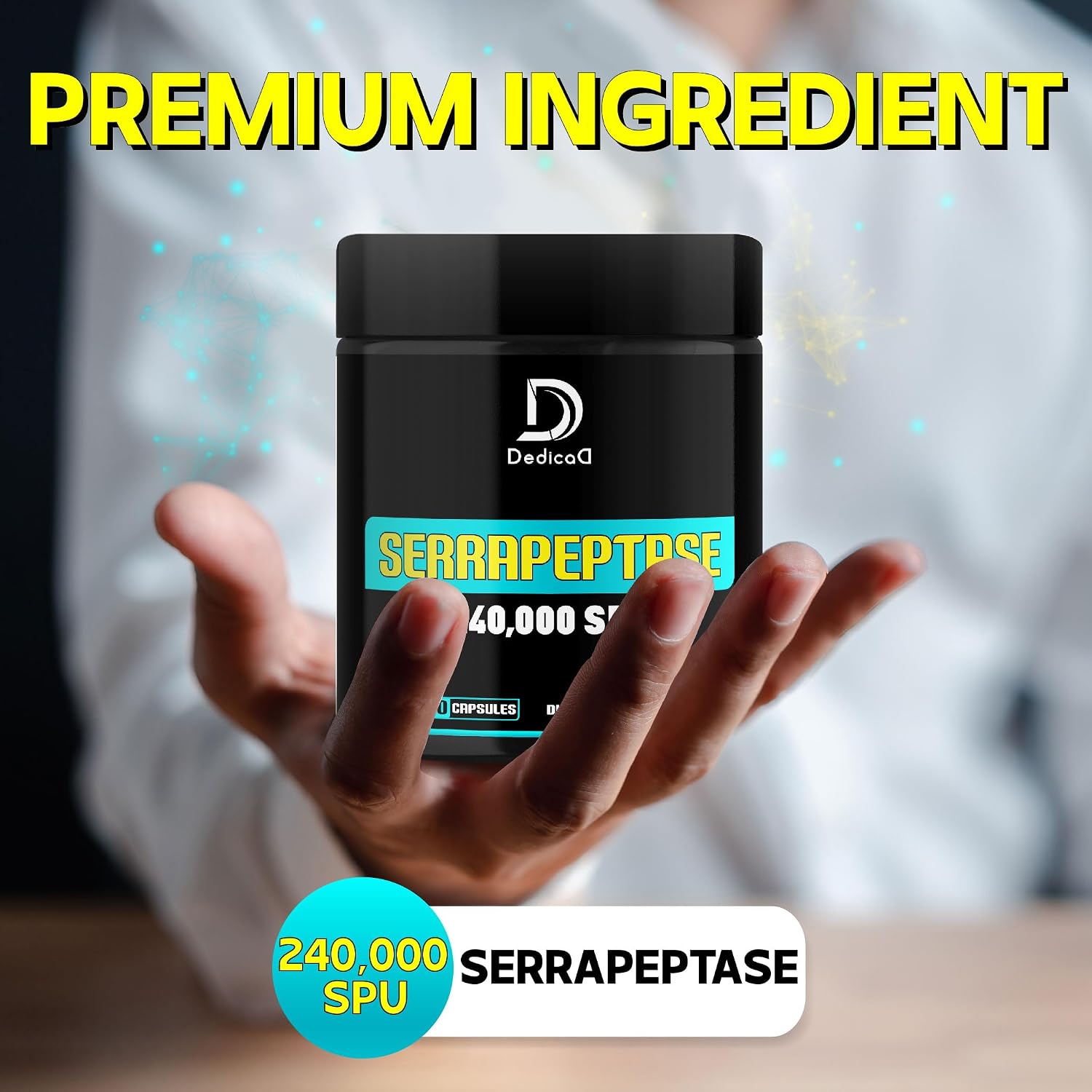 DEDICAD Serrapeptasa 240.000 SPU - 150 Cápsulas (75 Dosis)