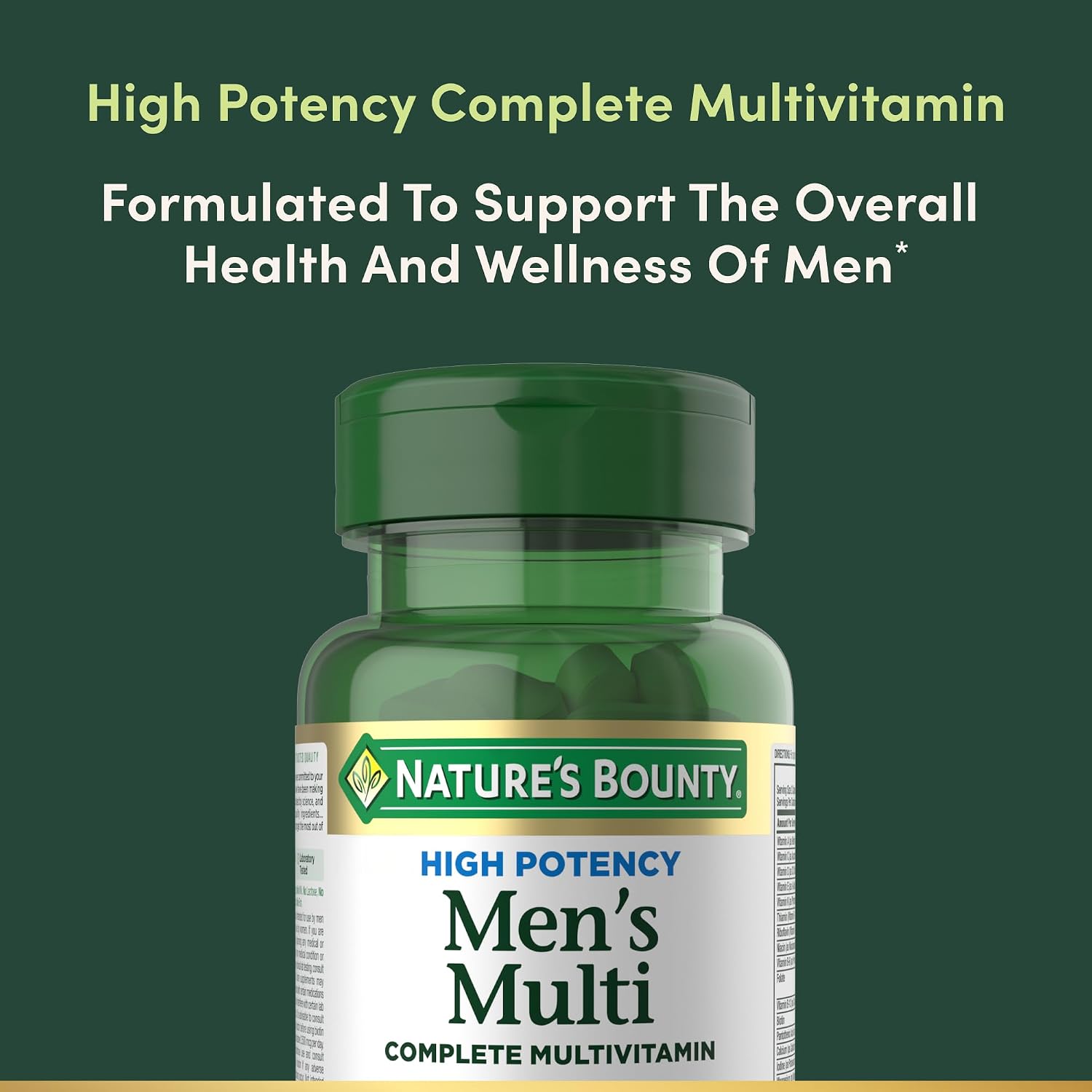 Nature's Bounty Multivitamínico Completo para Hombres de Alta Potencia, 100 Cápsulas