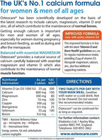 Vitabiotics Osteocare Calcio 800mg con Vitamina D3, Magnesio y Zinc - Suplemento Multivitamínico para la Salud Ósea e Inmunidad - 90 Comprimidos