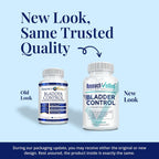 Research Verified Bladder Control - Control de Vejiga para Mujeres 50+ - Semilla de Calabaza, Isoflavonas de Soja, Tiamina - 60 Cápsulas Veganas - Pack de 3
