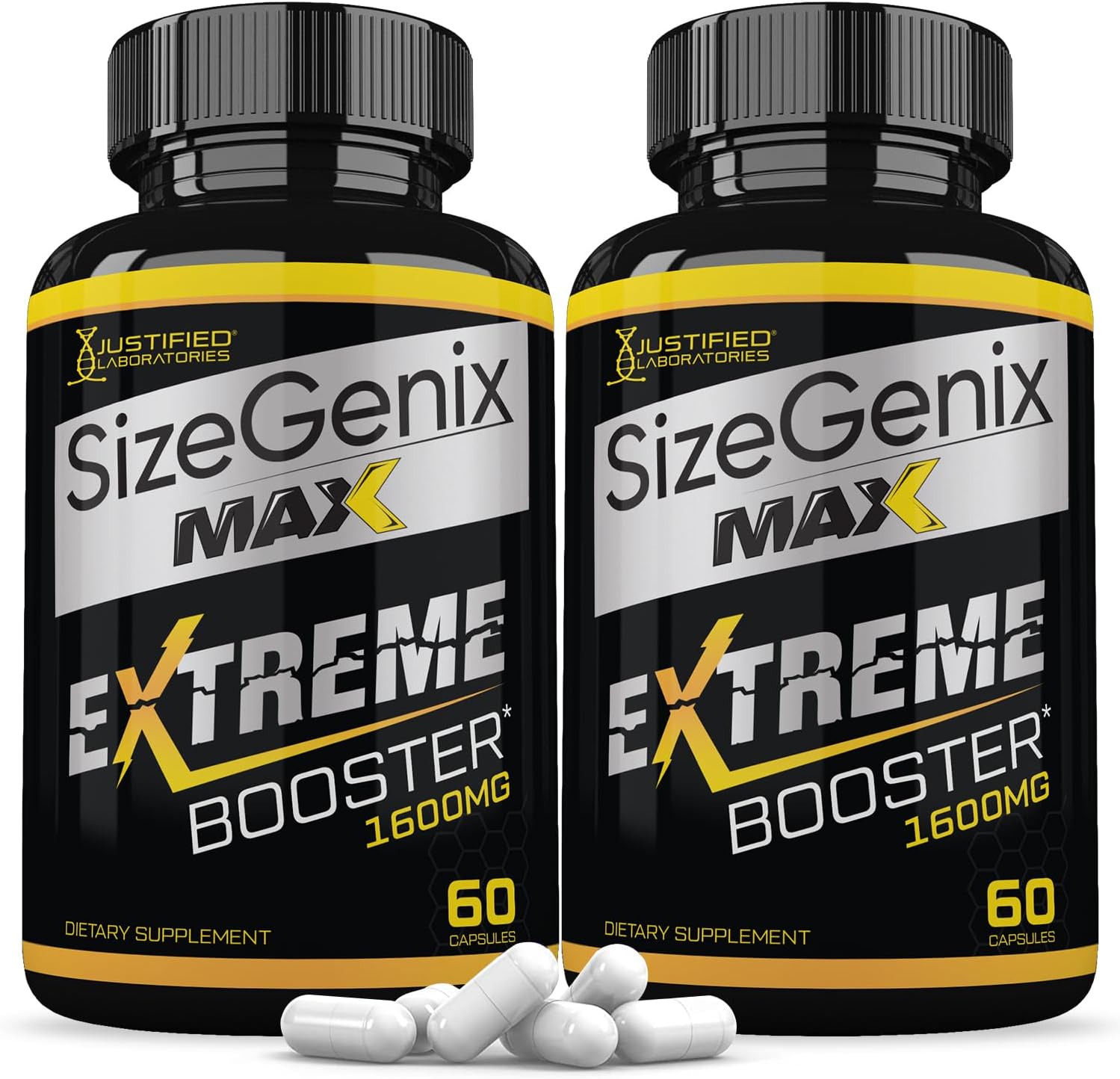 Sizegenix Max 1600MG Fórmula Avanzada para la Salud Masculina (2 Pack, 120 Cápsulas)