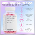 Gominolas de Biotina para Cabello, Piel y Uñas - 5000 mcg - 120 Gominolas Sabor Bayas