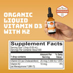Serawise Organic Liquid Vitamin D3 with K2 - 30 ml