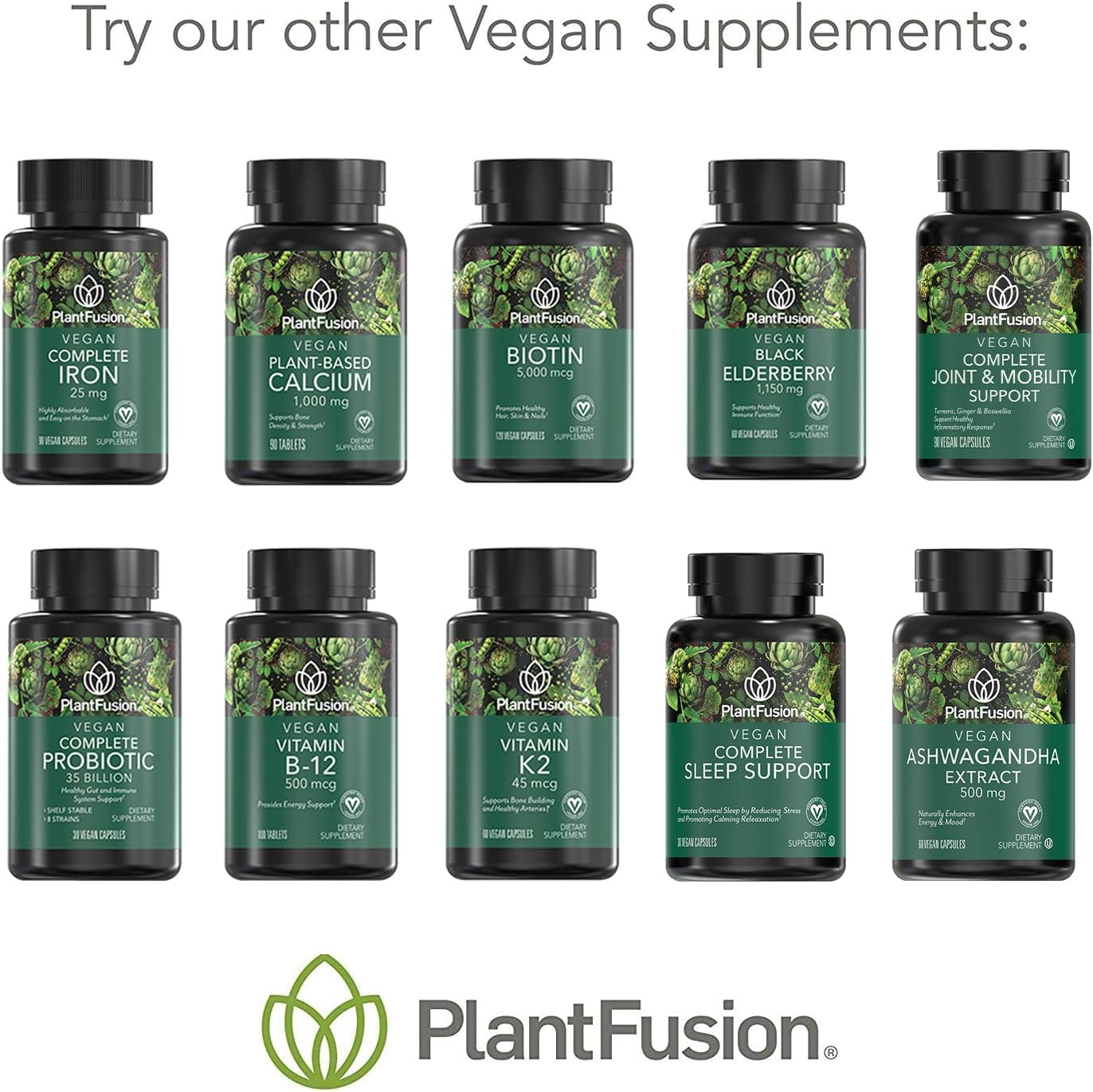 PlantFusion Vitamina D3 Vegana 2000UI - 60 Comprimidos