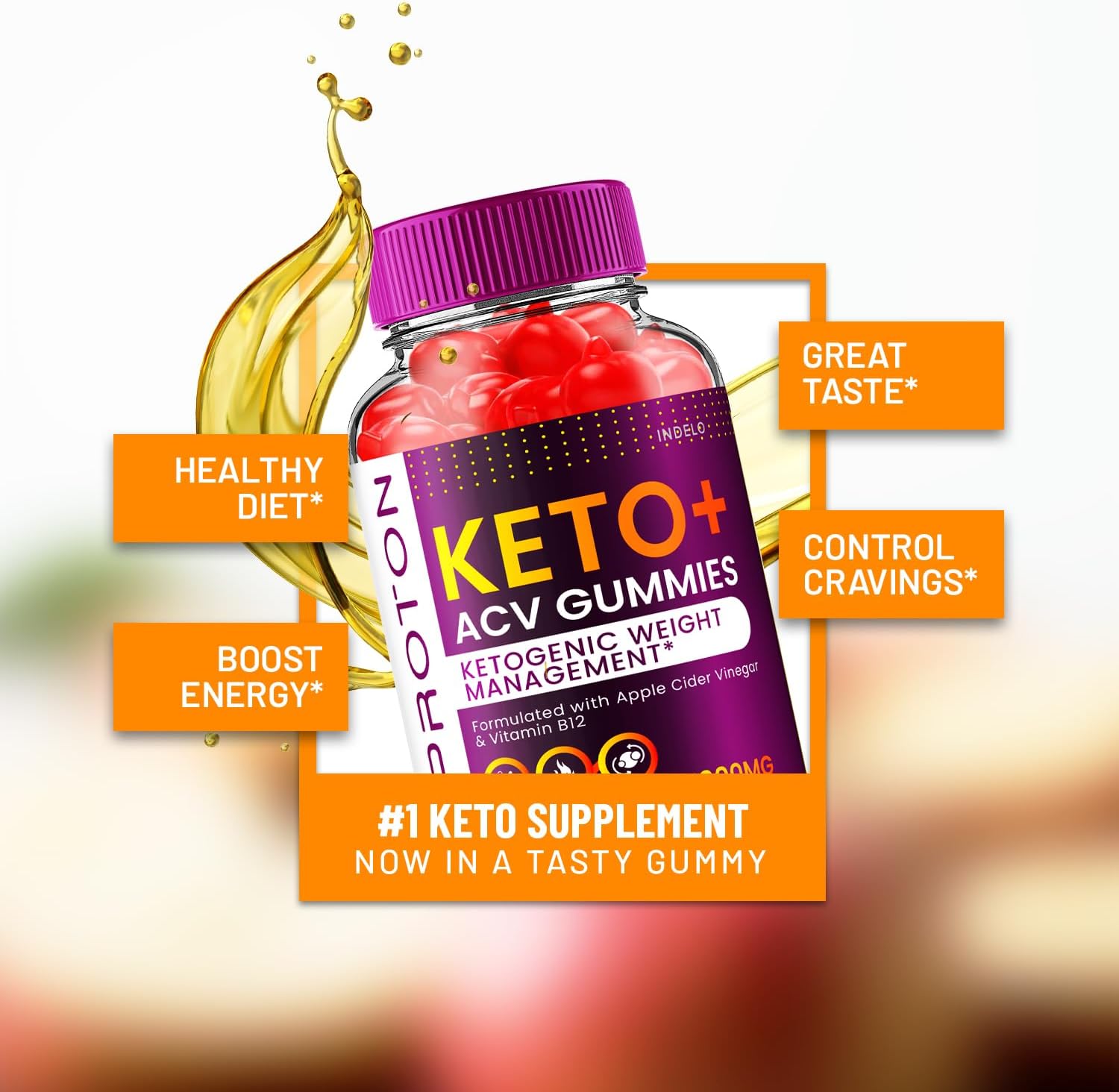 Proton Keto ACV Gummies Advanced (3 Paquetes) - 180 Gomitas