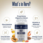 Suplemento multivitamínico para perros - 120 masticables blandos con Omega, Probióticos, Glucosamina y más - para perros pequeños, grandes y mayores