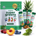 Rewind Best Tasting Super Greens Powder - Sabor Melocotón - 40+ Superalimentos con Vitaminas y Minerales