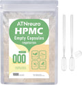 Cápsulas Veganas Vacías Tamaño 000 - 1000 Unidades con 2 Micro Cucharas