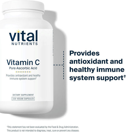 Vital Nutrients Vitamina C 1000 mg - 220 Cápsulas - Ácido Ascórbico Puro – Image 6