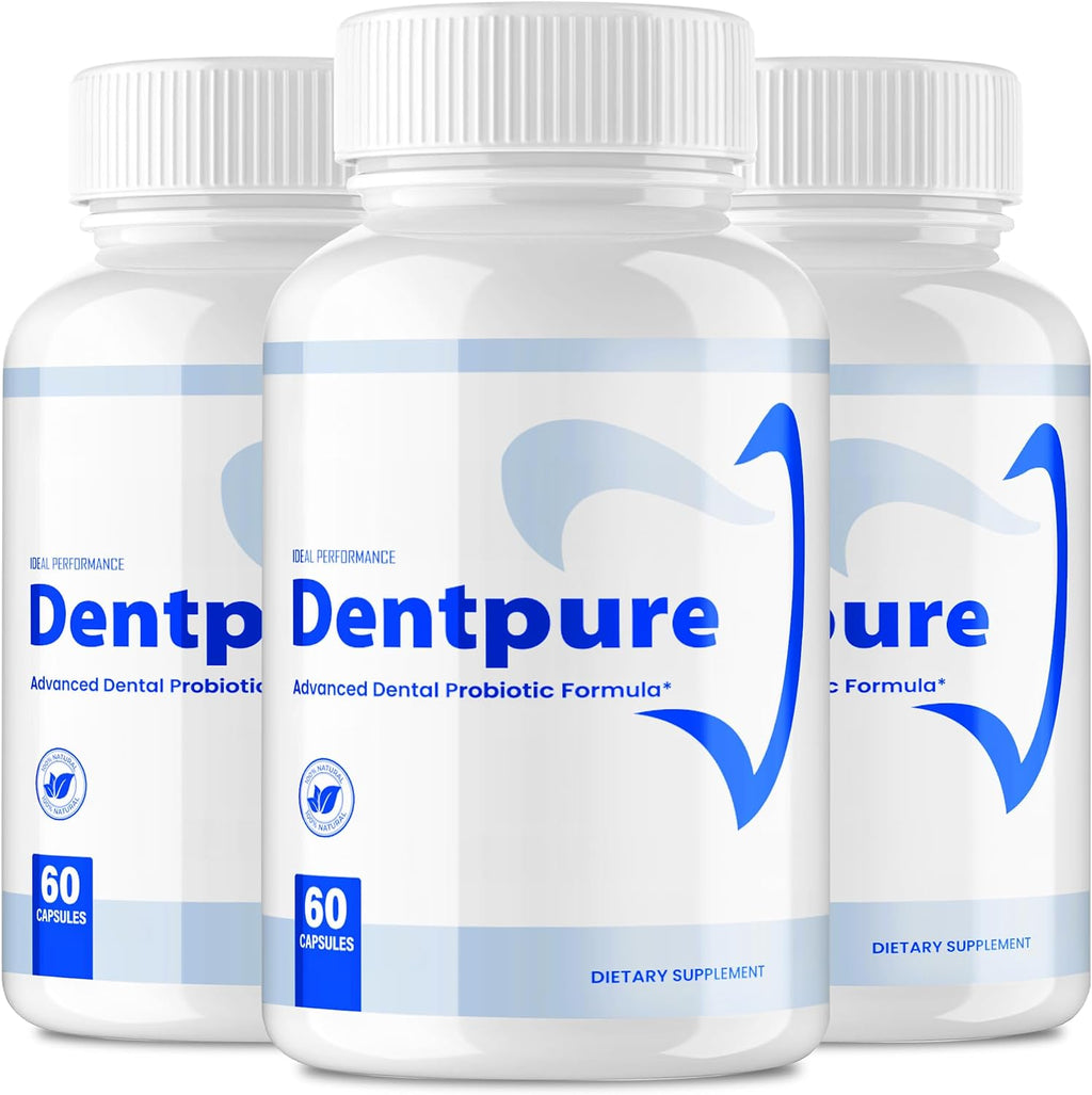 Dentpure Probióticos Orales para Dientes y Encías - Cápsulas de Máxima Potencia - 3 Pack